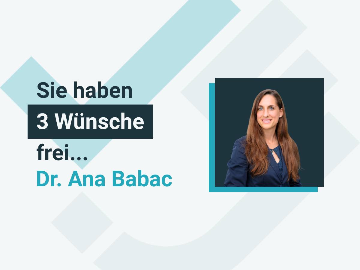Drei Wünsche für die innovative Pflege - von Dr. Ana Babac von der AOK Bayern