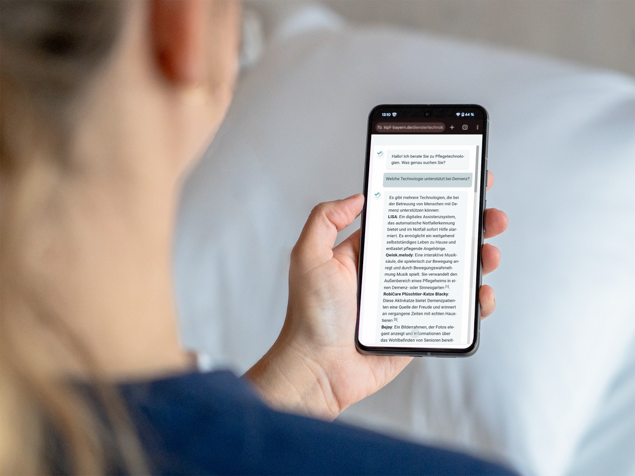 Der Chatbot der KiPf Technologiedatenbank (Foto: Vanhnadak/ZTM)